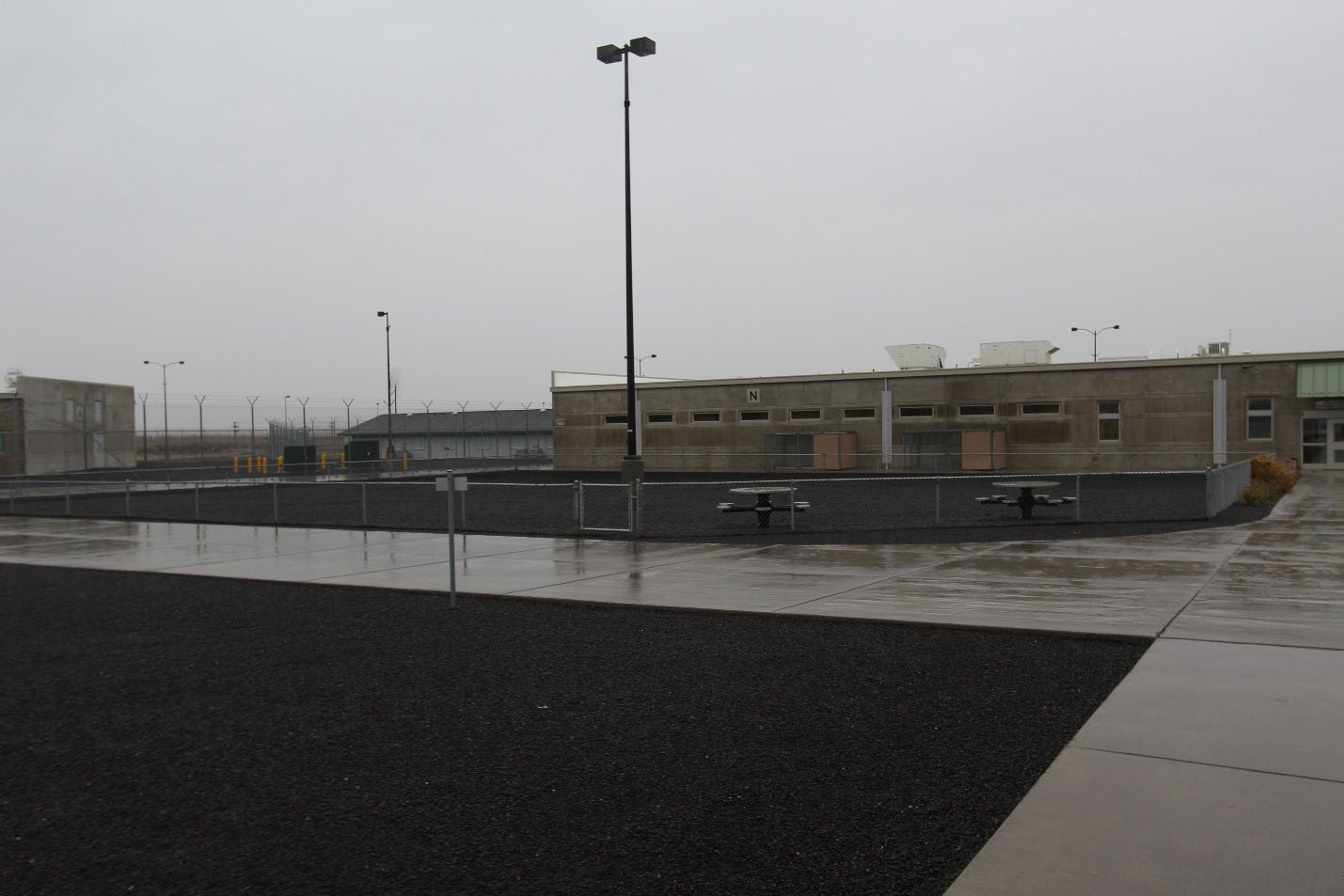 Coyote Ridge Corrections Center looks gray, but it’s the “greenest