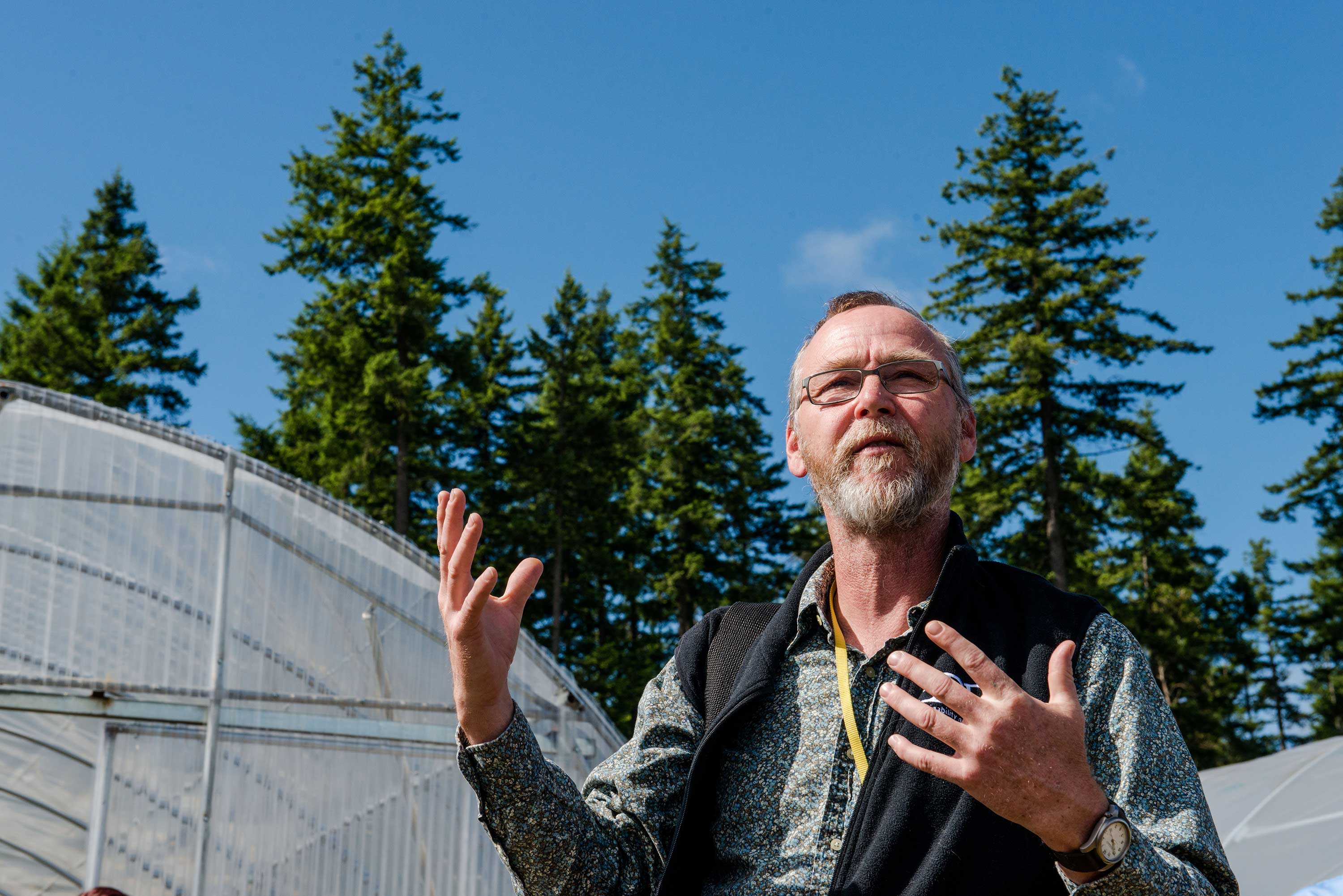 Restoration and Ecological Conservation Coordinator Carl Elliott describes the SPP Ecological Conservation nursery program at WCCW