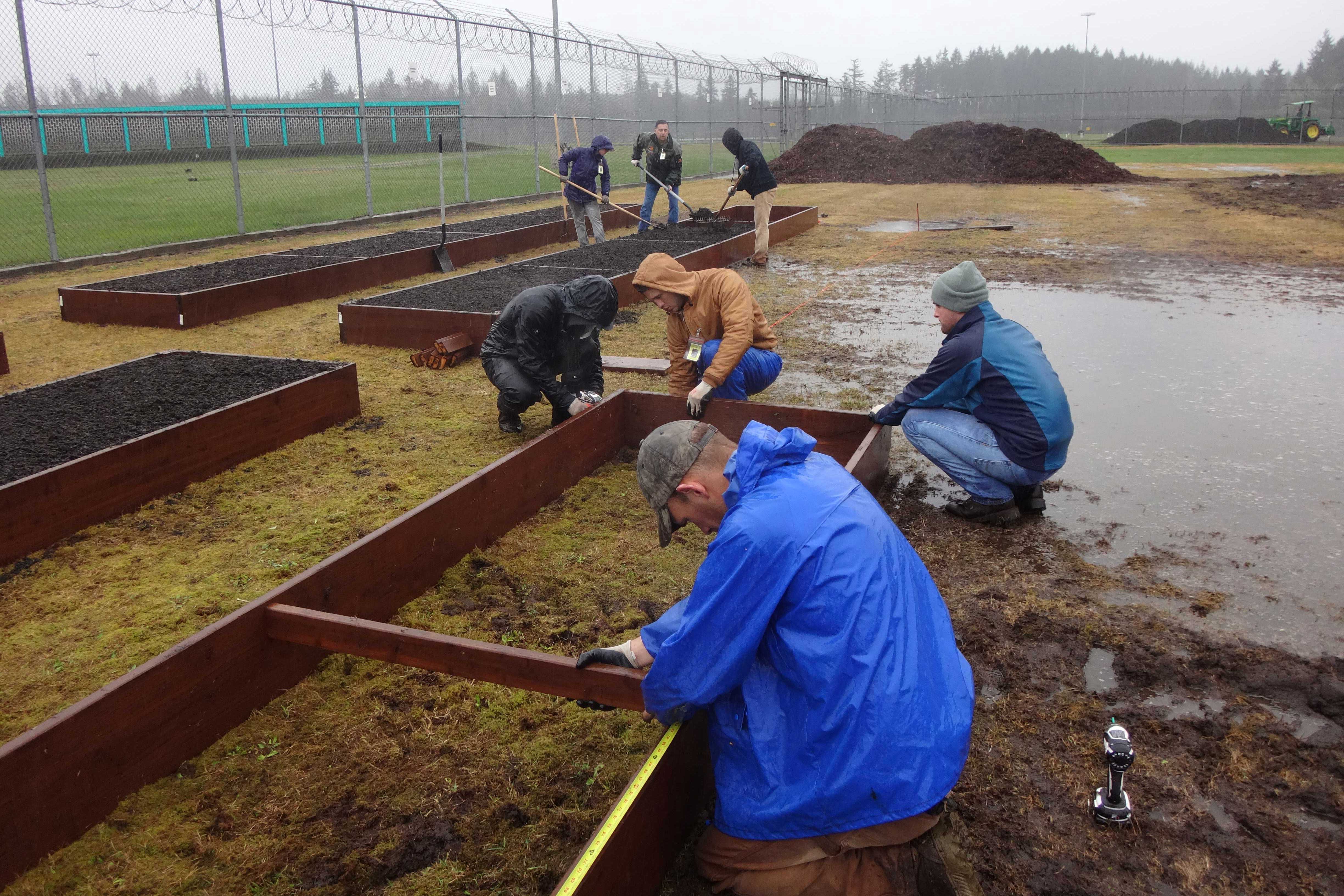 We worked in puddles on day two.